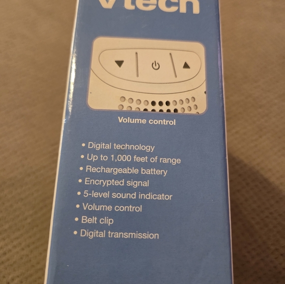 Vtech 2 Parent Units Digital Audio Baby Monitor with up to 1,000 ft of Range, Cr - Picture 10 of 12